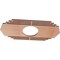 Ekena Millwork Chrysler Wood Fretwork Pierced Ceiling Medallion, Cherry, 18"W x 9"H x 4 3/4"ID x 3/8"T CMWP18X09X0375CSCH - alternate 2